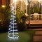 16 Modes Spiral Lighted Christmas Tree Outdoor Yard Decorations 4.9FT